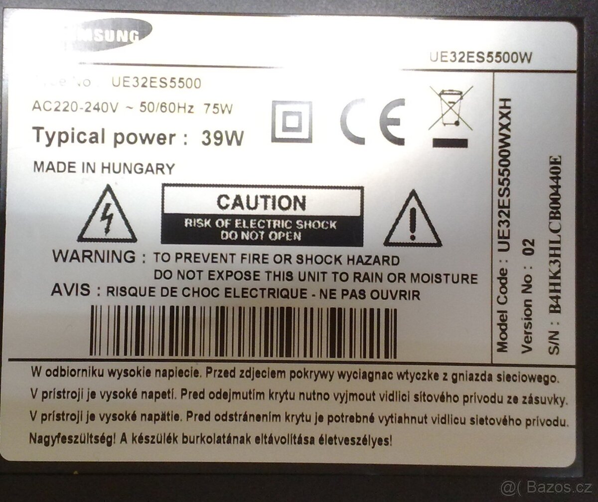 Prodam Samsung UE32ES5500-80cm FullHD LEDTV 1920x1080.Zaruka - 2