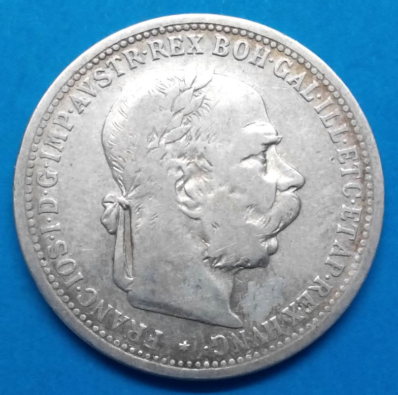 Stříbrná mince. Rakousko - Uhersko František Josef I. - 2