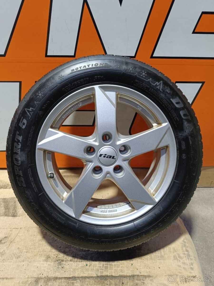 Alu kola Rial 6,5x16'' ET33 + zimní pneu 205/60R16 - 2