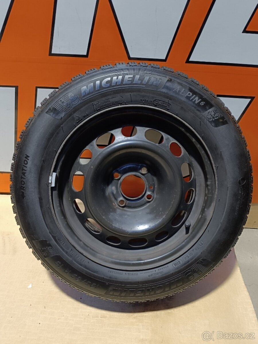 Kola Peugeot, Citroen 4x108+ zimní pneu 195/65R15 - 2