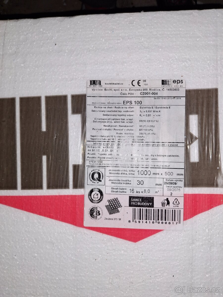 Podlahový polystyren EPS 100 - 2