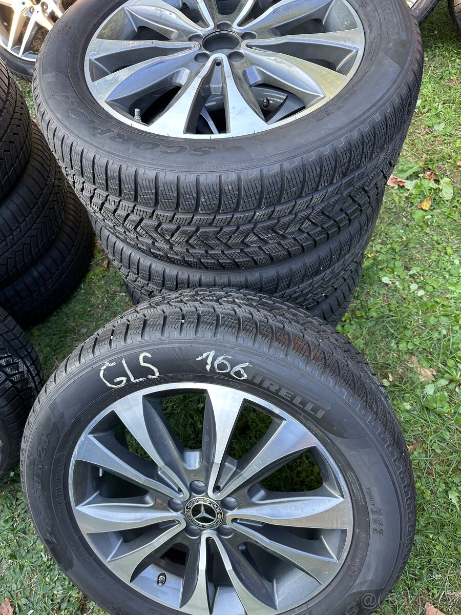 ALU KOLA MERCEDES GLS R20 W166 ZIMNÍ KRÁSNA SADA - 2