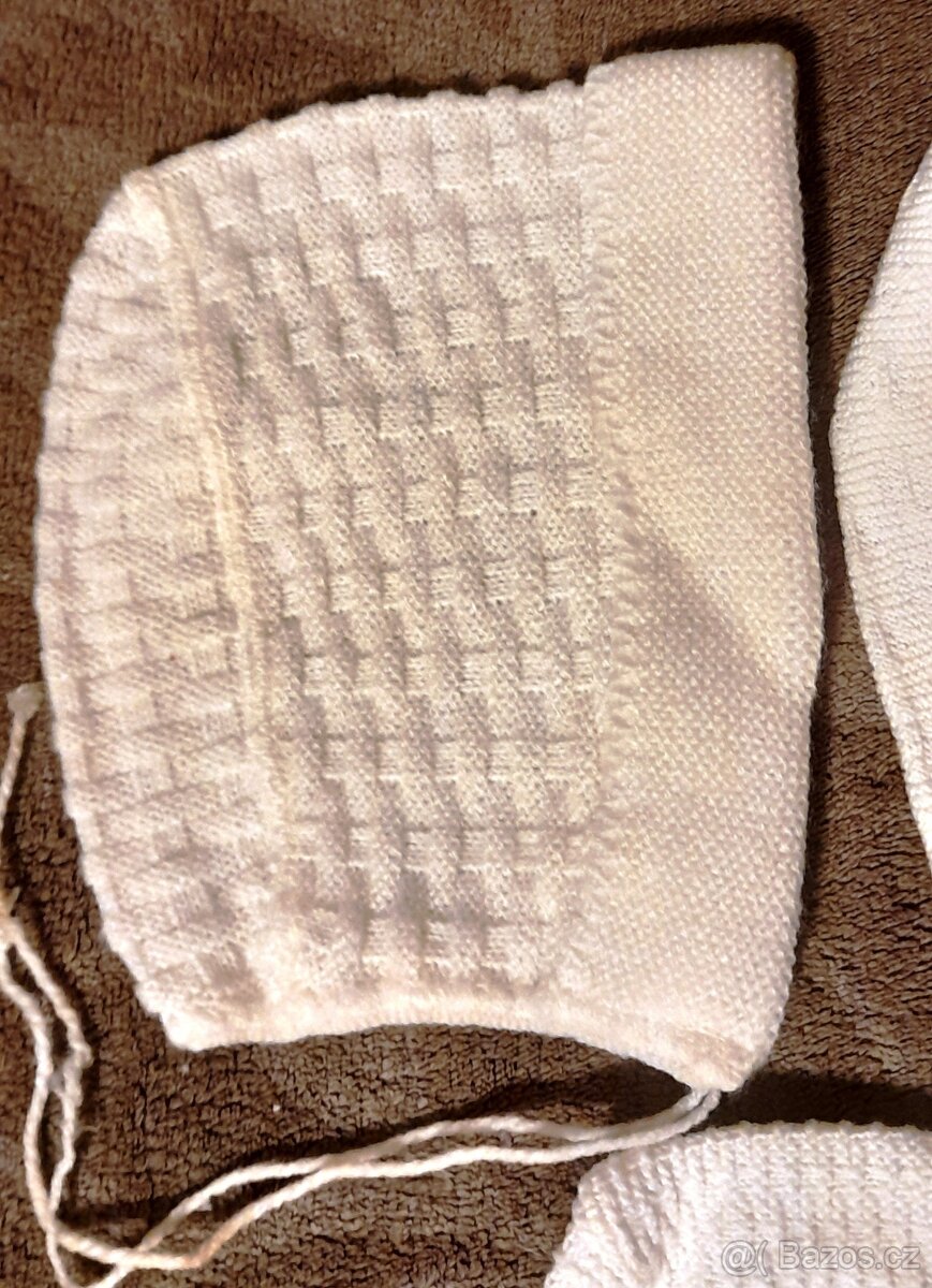 3x retro čepička pro miminko. - 2