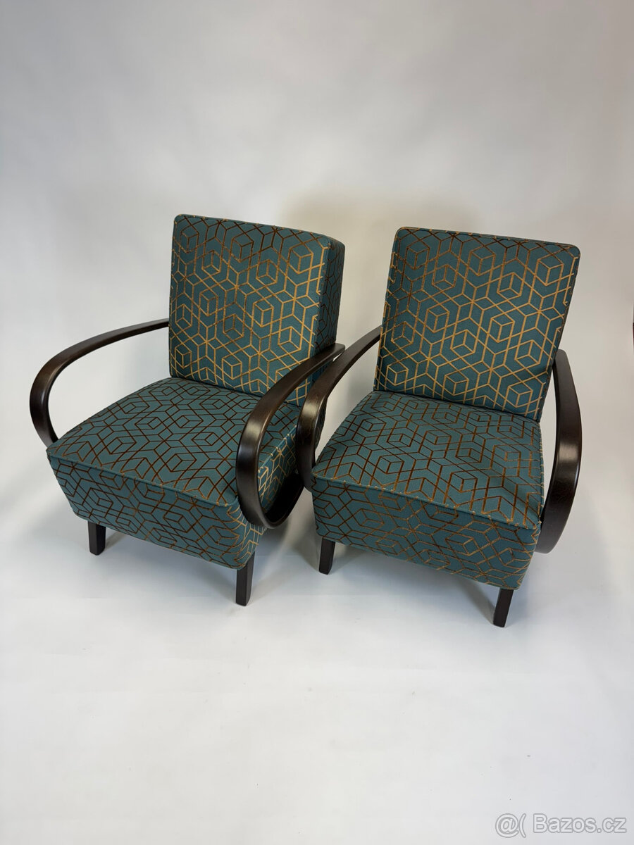 2x Luxusní křesla Halabala po kompletní renovaci - 2