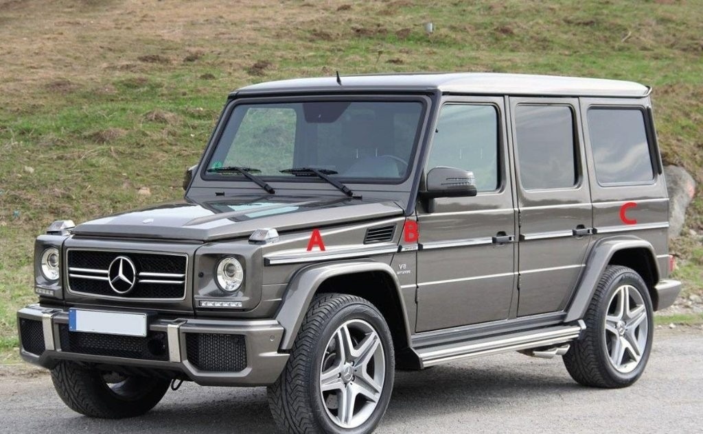 Mercedes G class W463 1989 - 2018 - bocna okrasna lista - 2