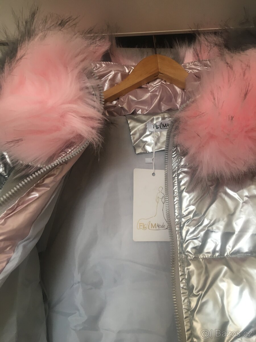 Bunda nová FLAM Mode stříbrná vel.S - 2