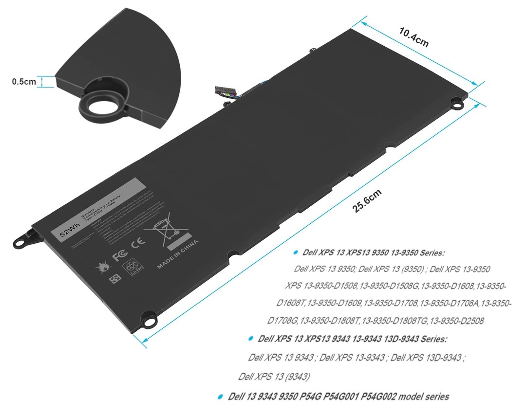 Baterie Notebook Dell XPS 13 XPS13 atd. - 2