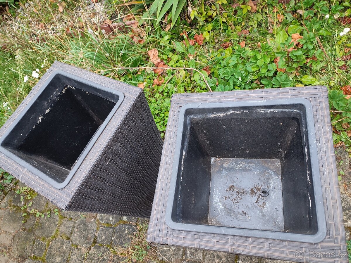 Květináč umělý ratan - 2