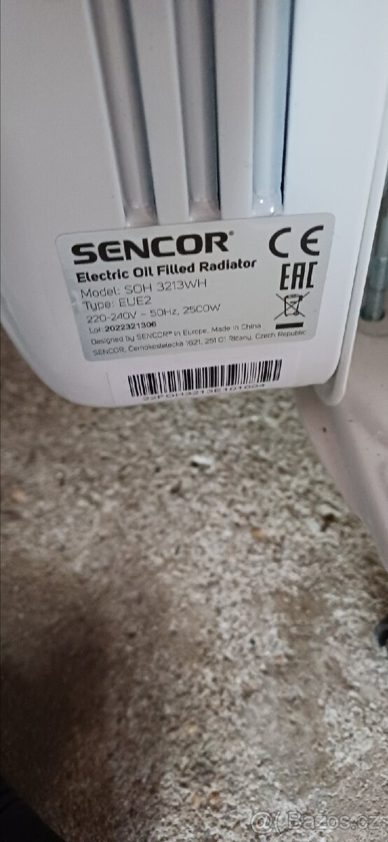 Radiátor Sencor SOH 3213WH olejový - 2