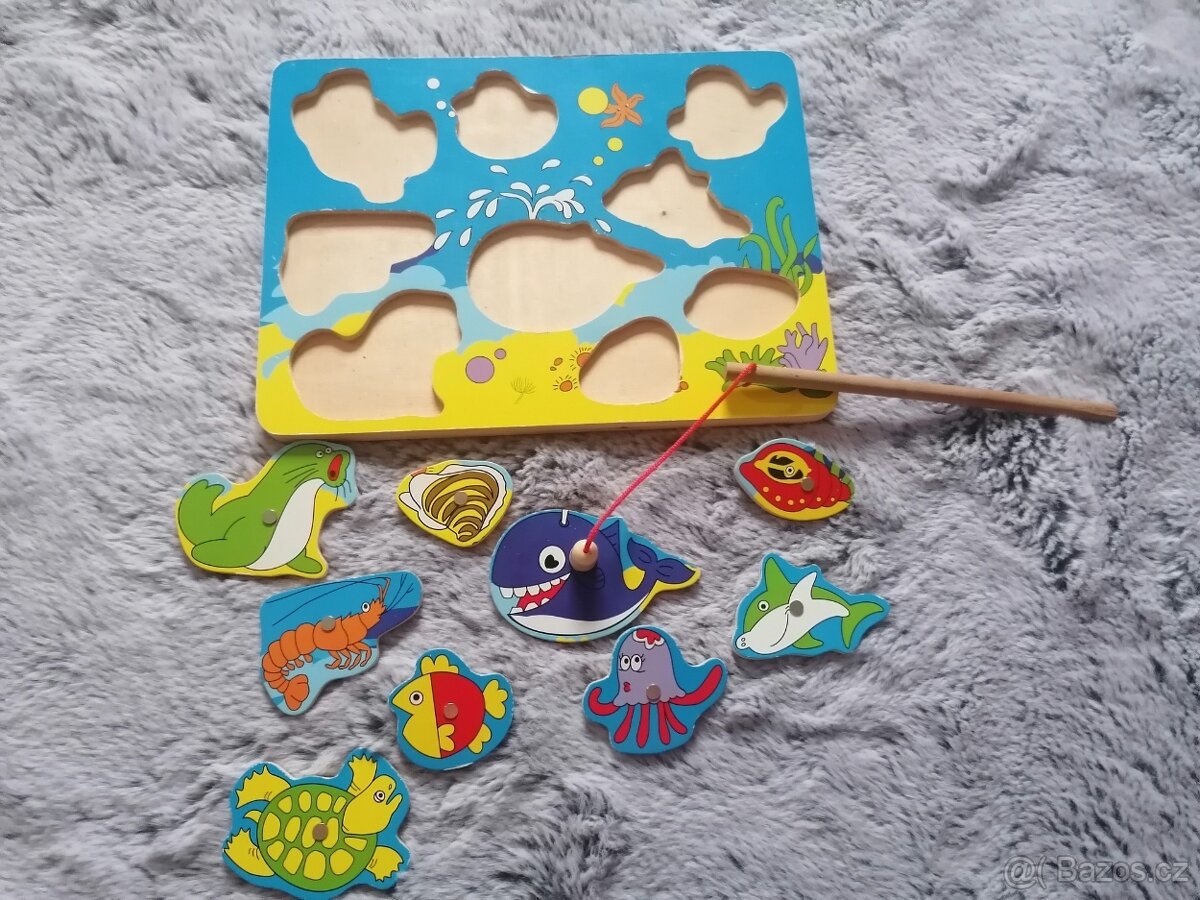 Dětská dřevěná vkládačka na magnet - 2
