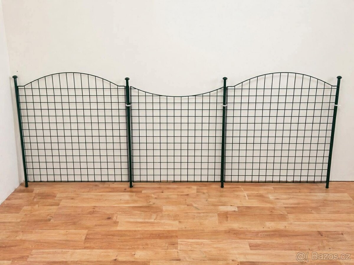 Zahradní plot / obruba záhonu – kovový set - 2