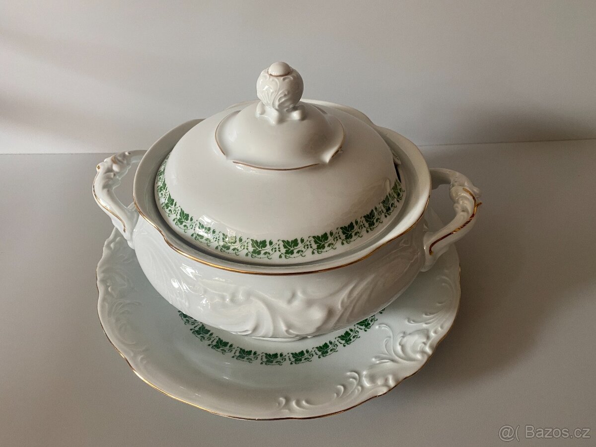 polévková mísa stará mísa na polévku porcelán starý servis - 2