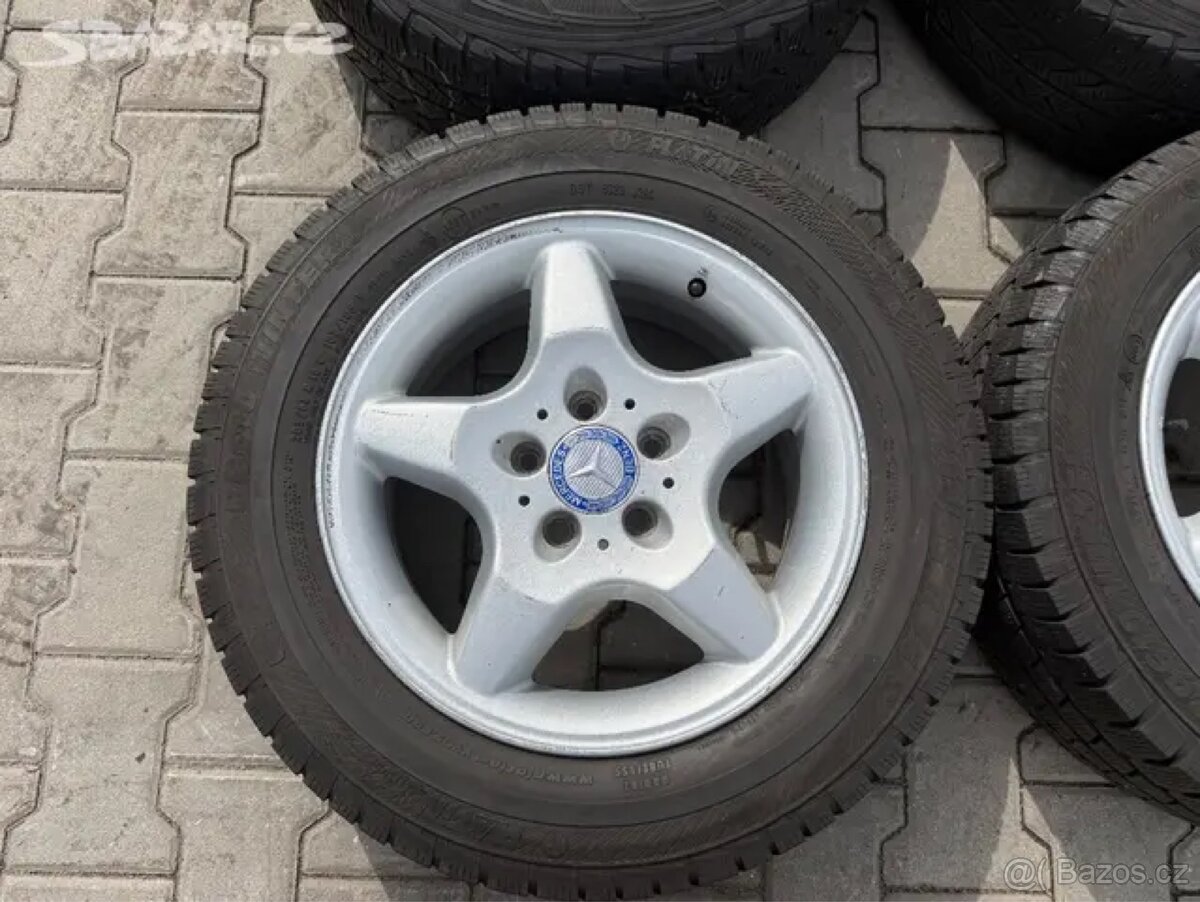 4x al kola 5x112 16 + pneu zimní 205/65 R16C - 2