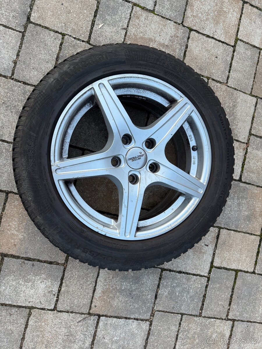 Zimní alu sada s pneu Continental 205/55 R17 - 2