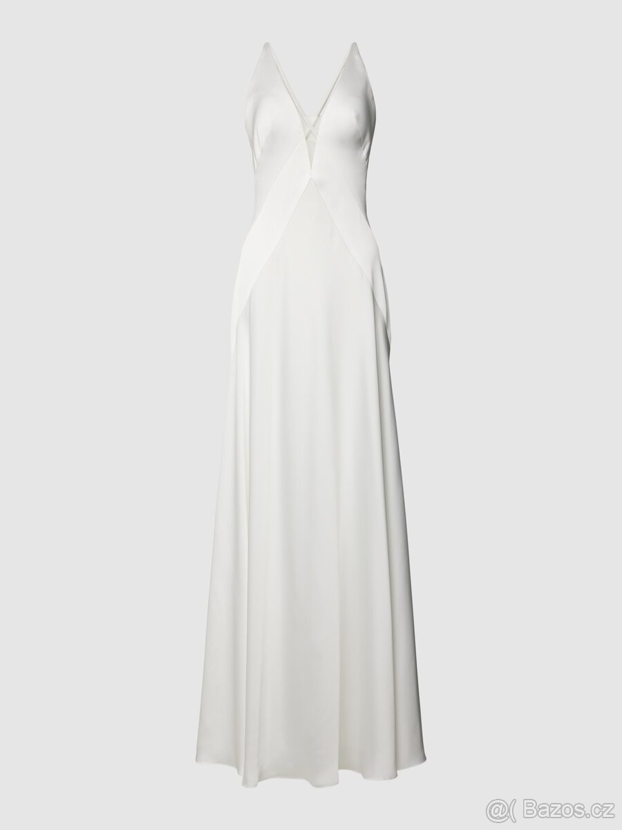 Saténové svatební šaty vel L/XL - 42/44 - 2