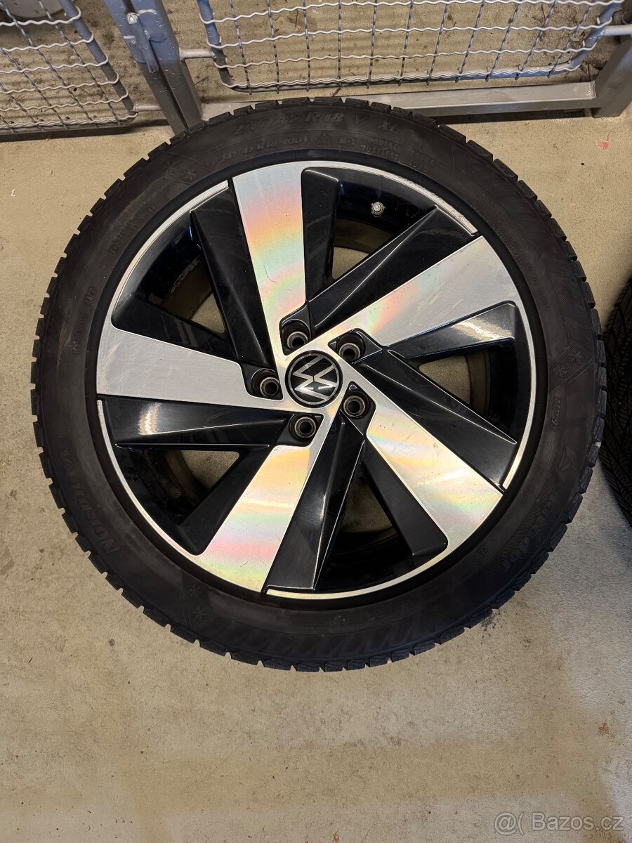 zánovní originální disky Volkswagen včetně zimních pneumatik - 2