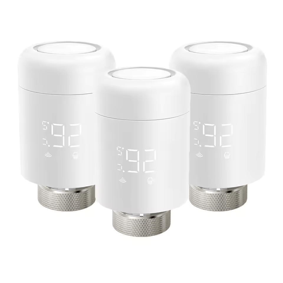 3x chytrý termostatický hlavice AVATTO Tuya WiFi TRV - 2