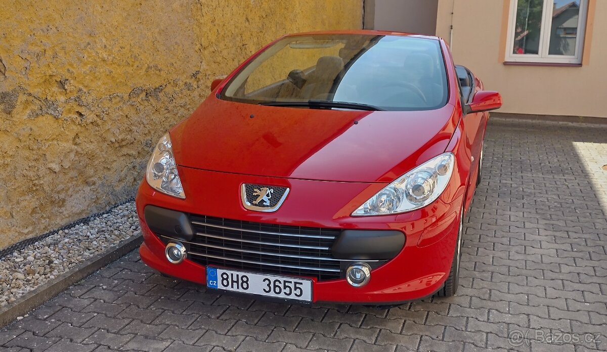 Peugeot 307cc cabrio 2,0HDI 100kW 160tis. km velmi pěkný - 2