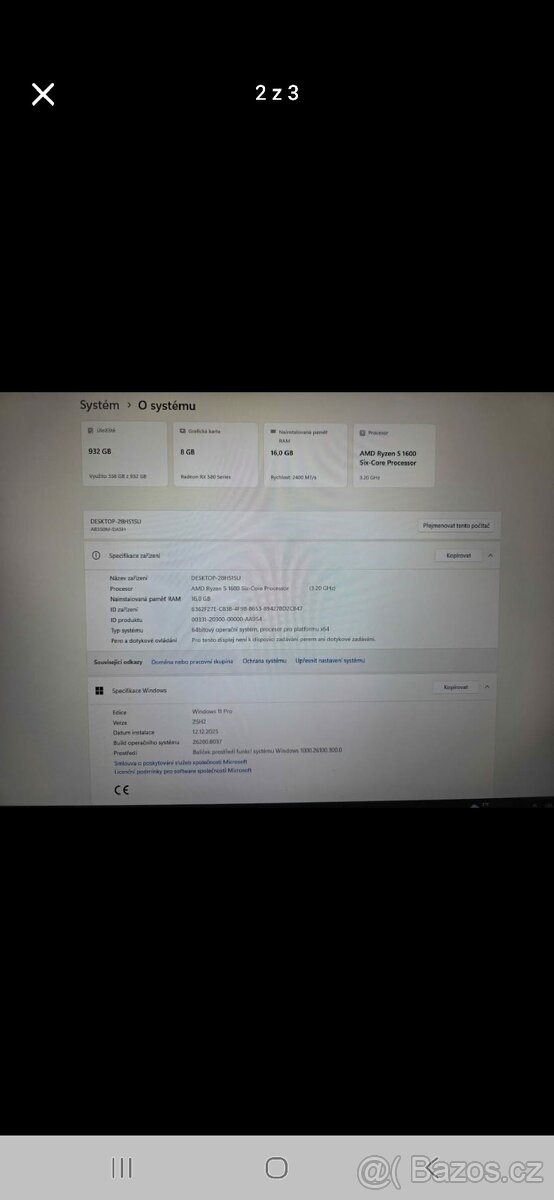 Herní pc s monitorem 16gb ram - 2