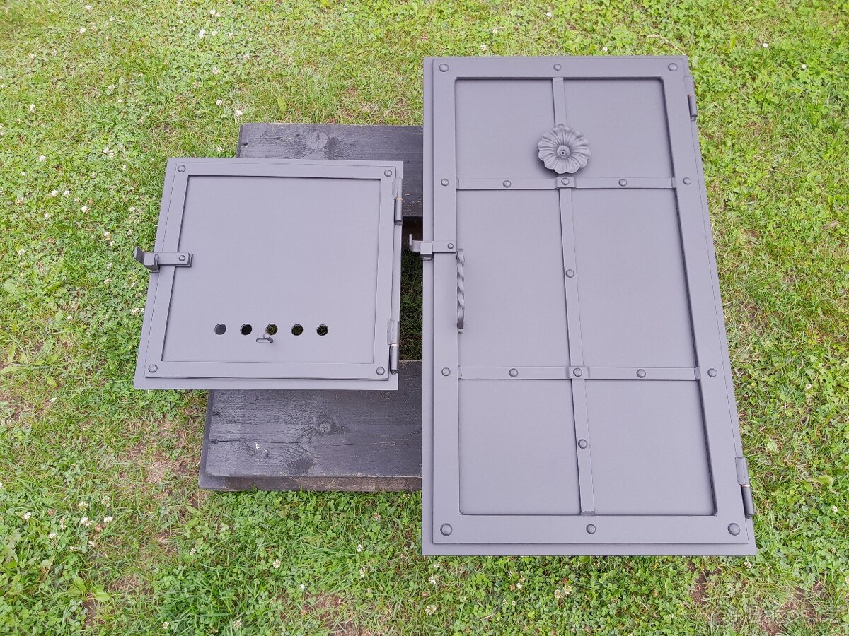 Set dvířek k udírně a topeništi - 2