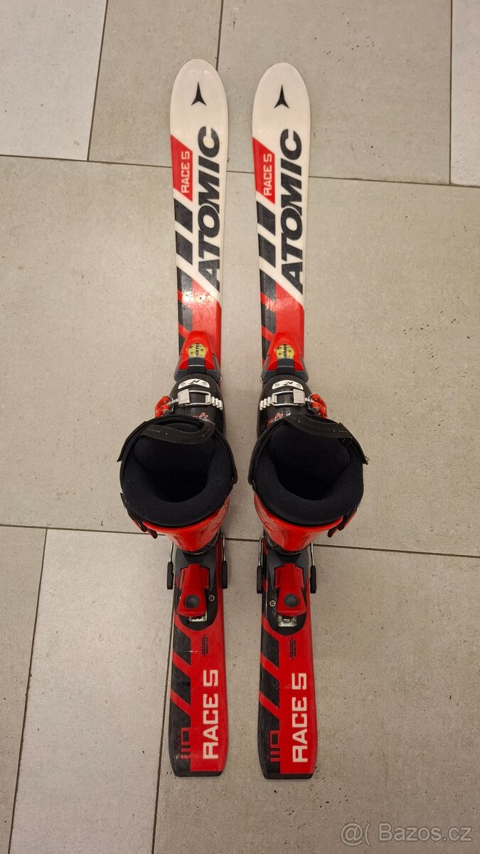 Dětské lyže Atomic 110 + lyžáky Nordica 22-22,5 - 2