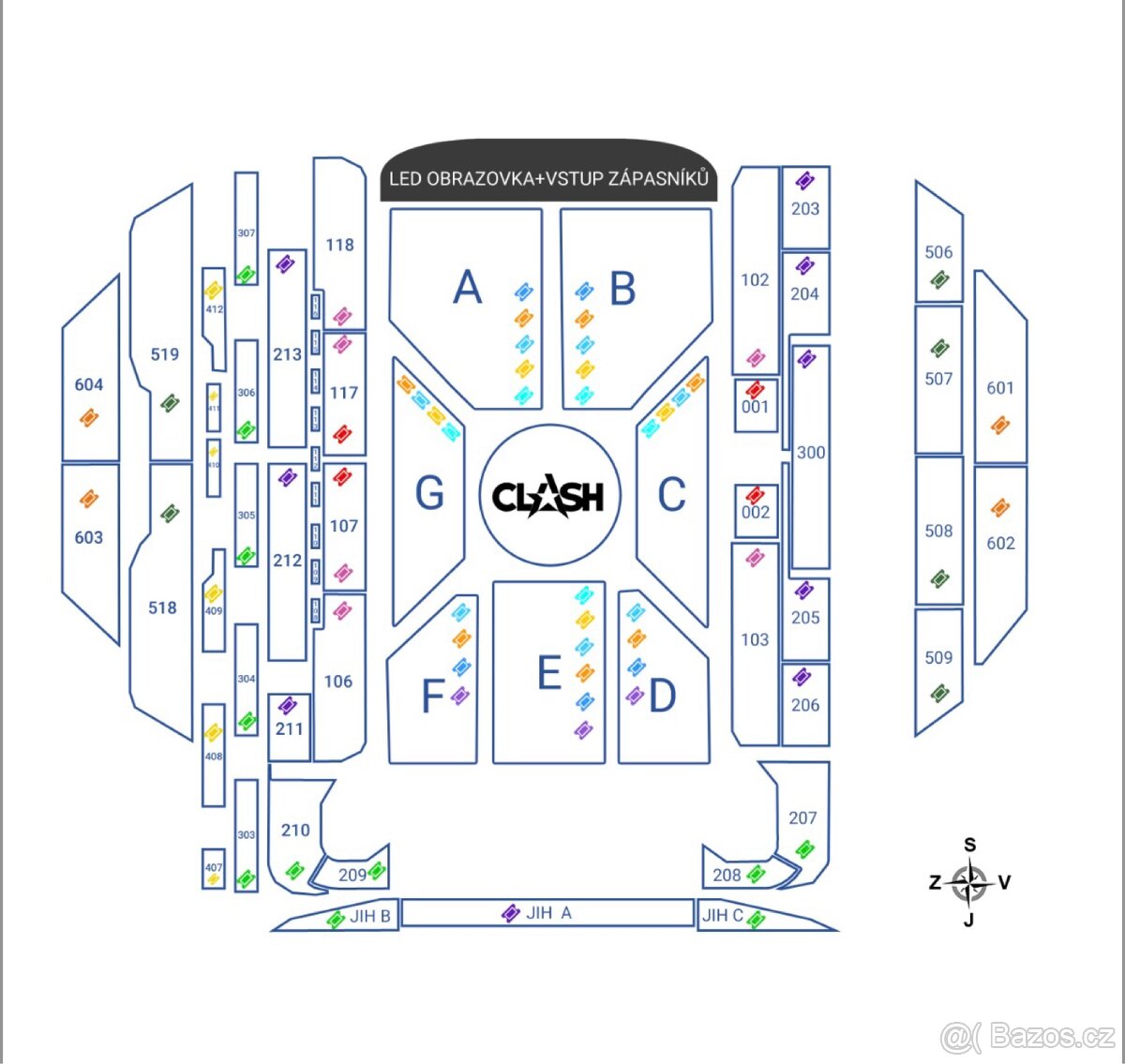 Clash 14 Last Man Standing. Vyprodaný sektor 107, 4 lístky - 2