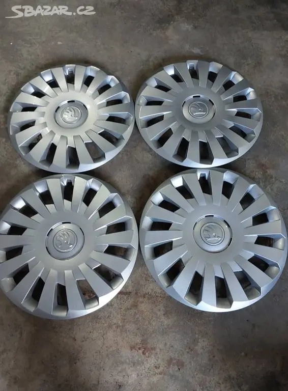 NOVÉ ORIGINÁLNÍ POKLICE (KRYTY KOL) ŠKODA vel. 16 - 2