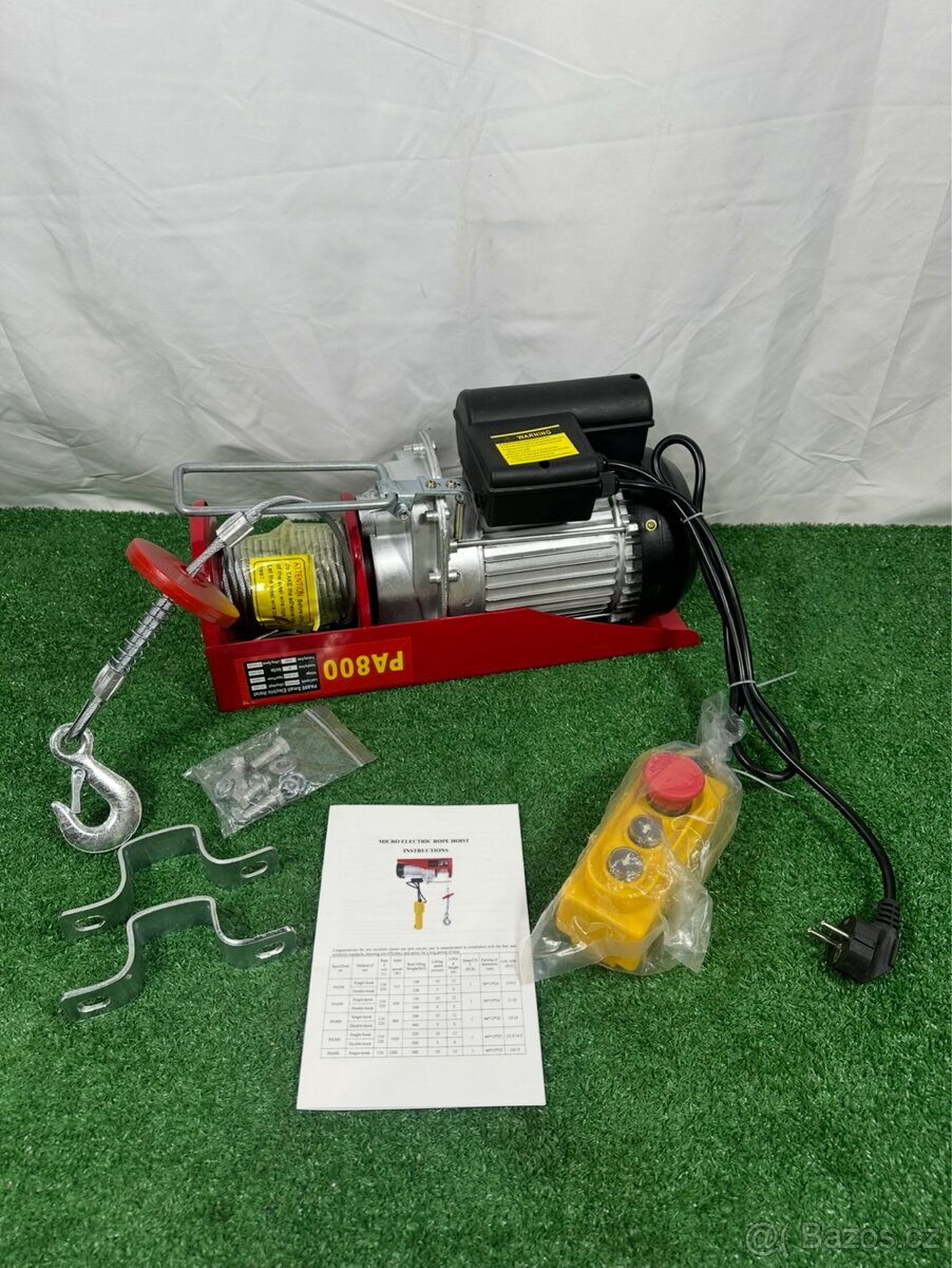 Nový elektrický kabelový naviják 400/800kg - 2