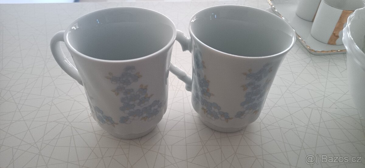 Vintage hrnečky pomněnky - 2