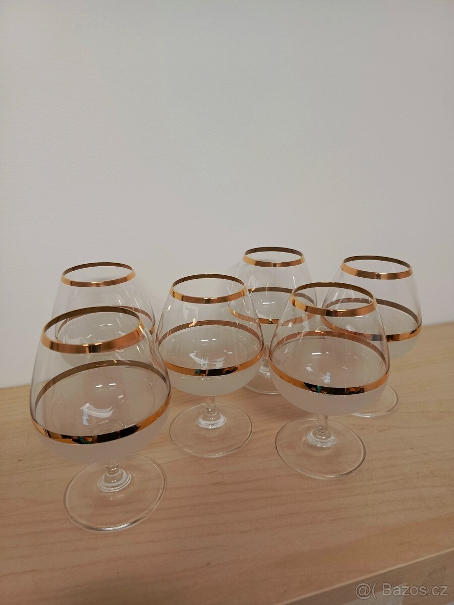 Starožitné sklenice na koňak - 2