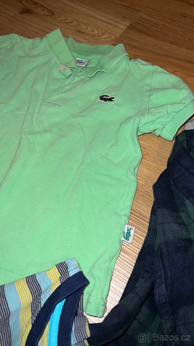 Prodám košili + polokošili Lacoste + tričko - 2