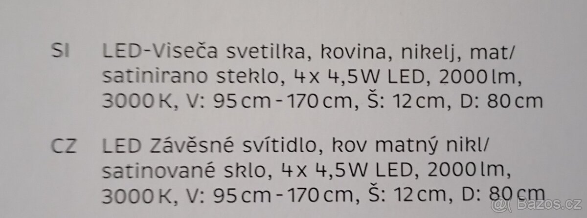 Kuchyňské závěsné svítidlo - 2