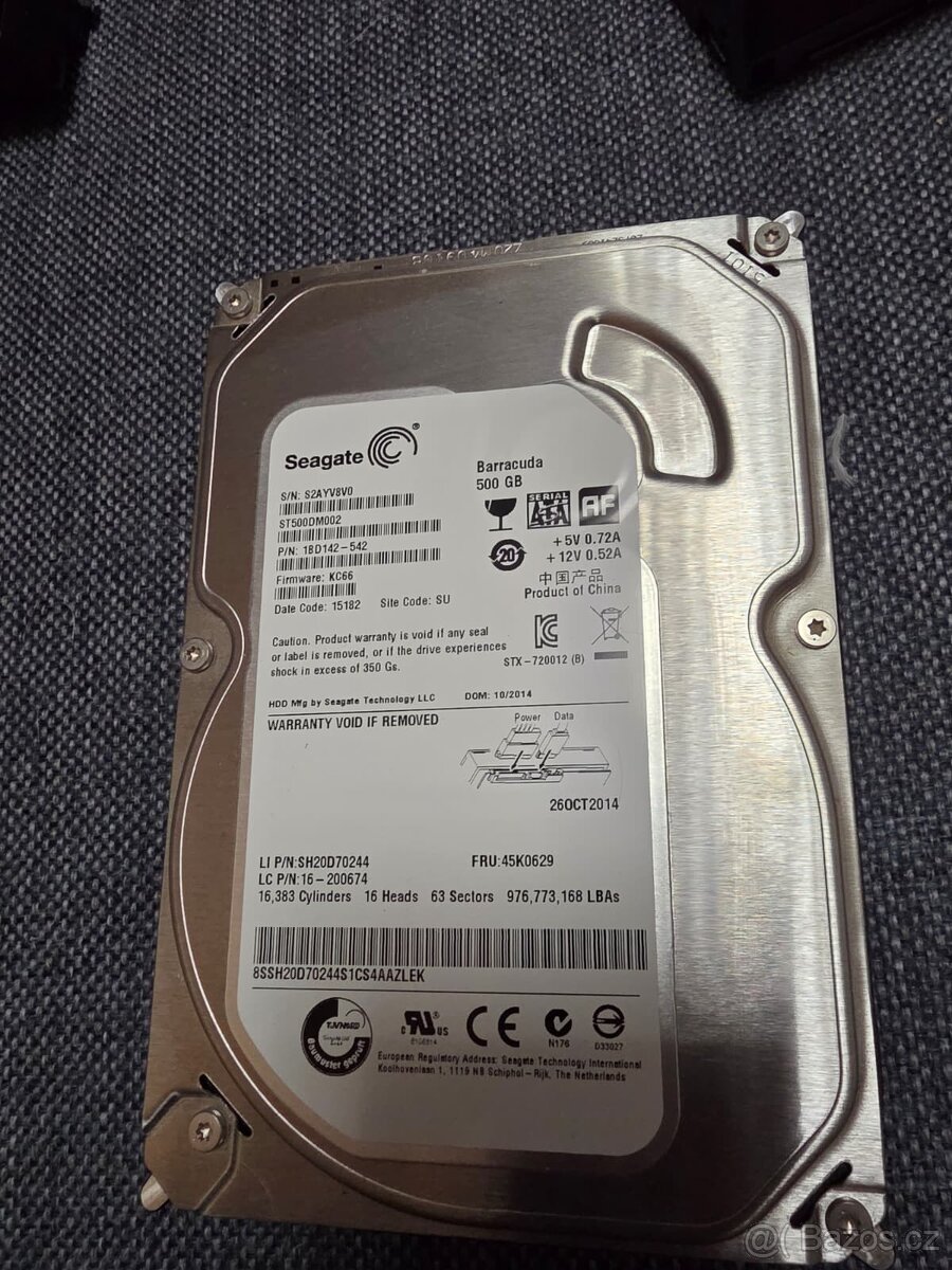 HDD 3,5 do PC 2x 500GB - 2