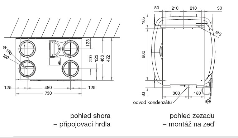 Rekuperační jednotka EHR 280 D Akor – NOVÁ, Soler & Palau - 2