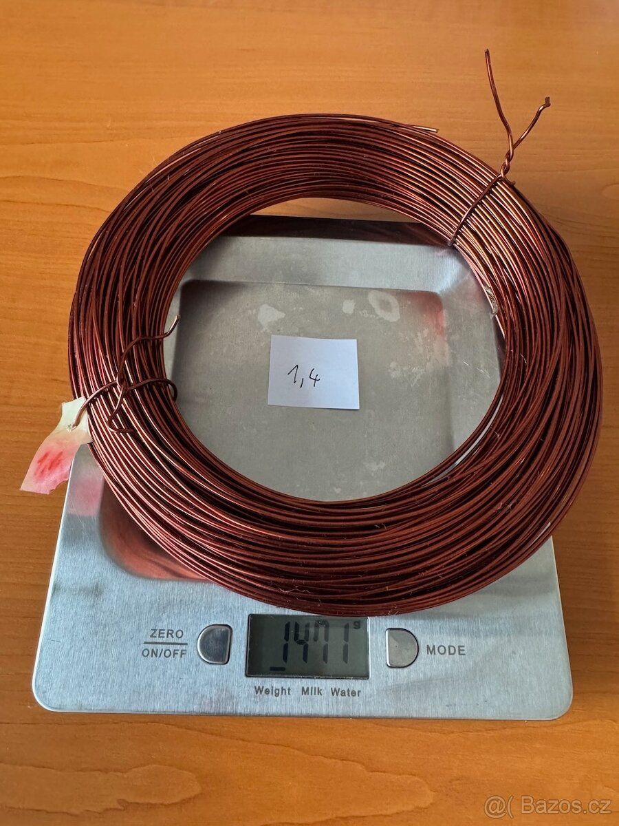 Měděný drát - různé průměry (1,00 až 1,8 mm) - 2