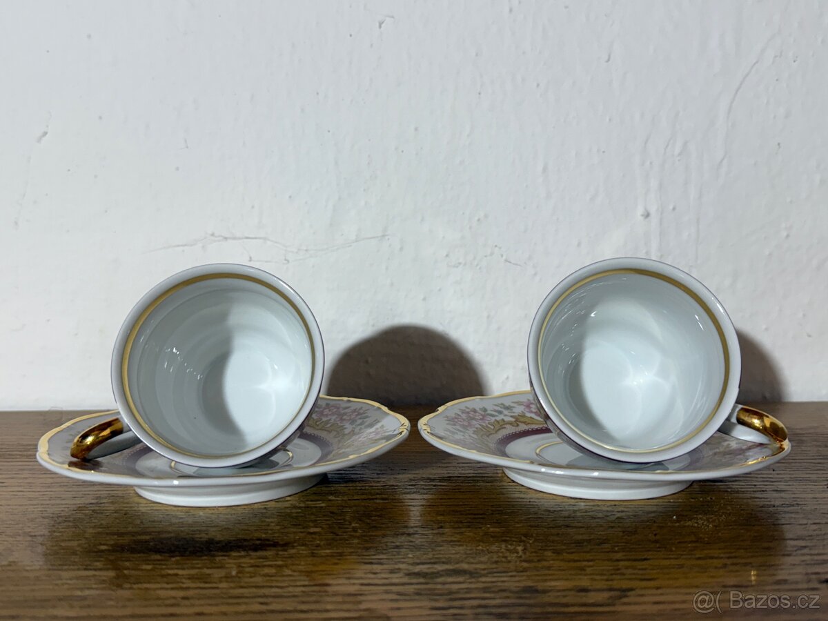 Sada čajových šálků - porcelánka Stará Role - 2