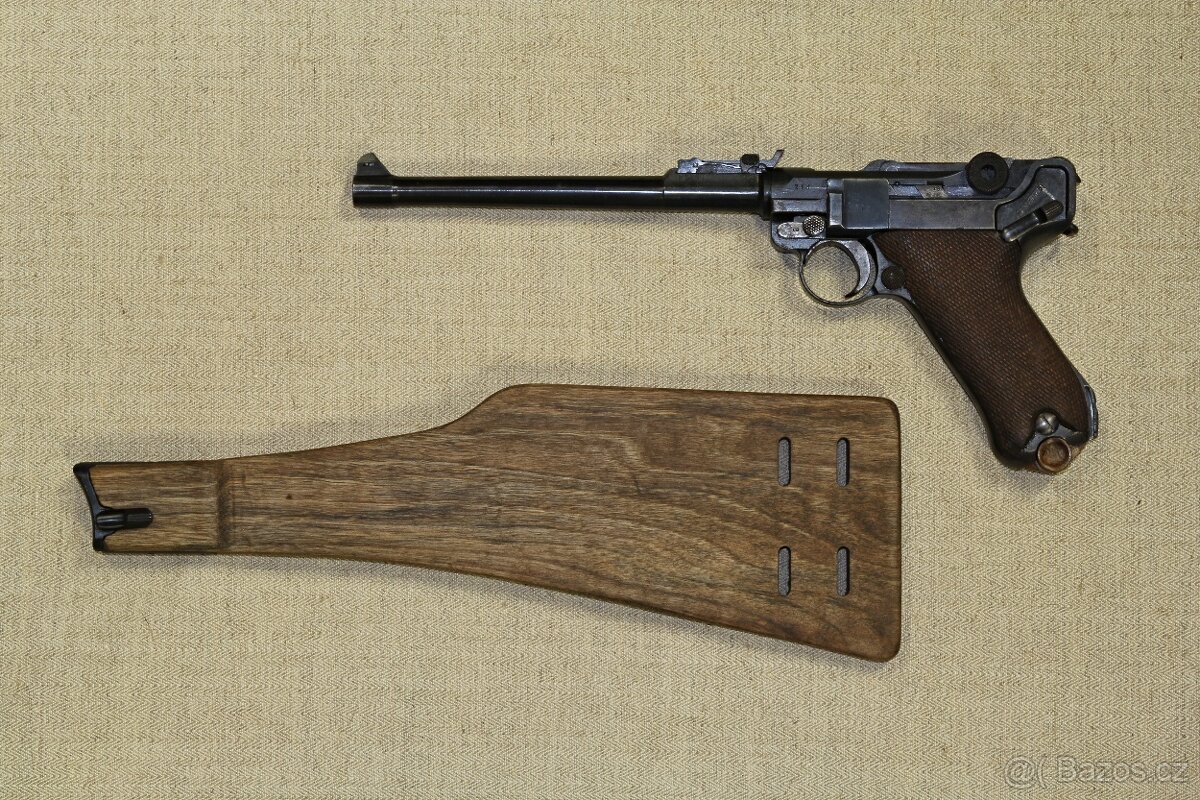 Pistole DWM P08 dělostřelecká verze - 2