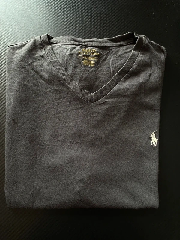 Šedé unisex tričko Ralph Lauren - L - 2