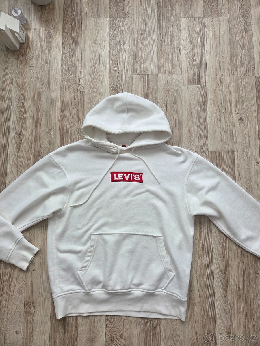 Bílá LEVIS mikina vel. S - 2