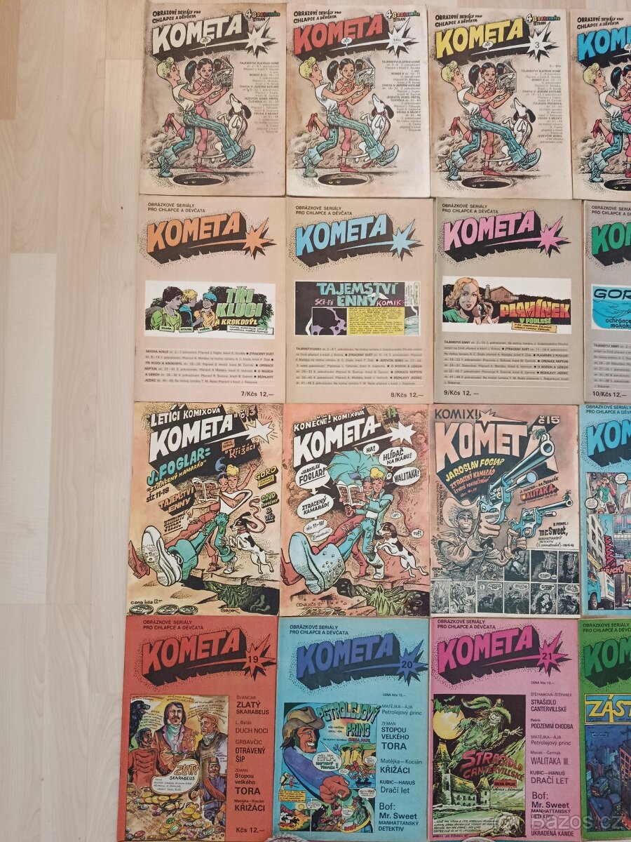 Kometa 1-36 plus magazíny a Kometka 1,2 - 2