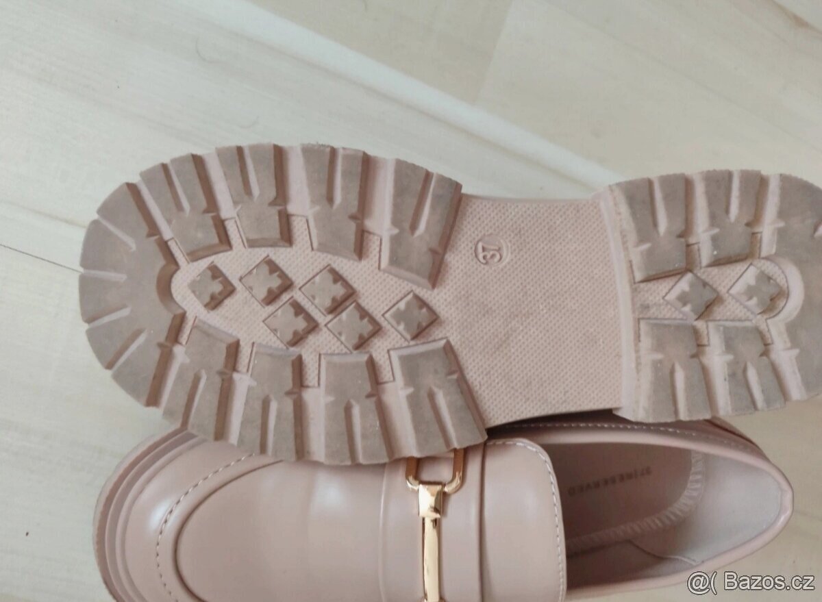 MOKASÍNY - Béžové boty chelsie - 2