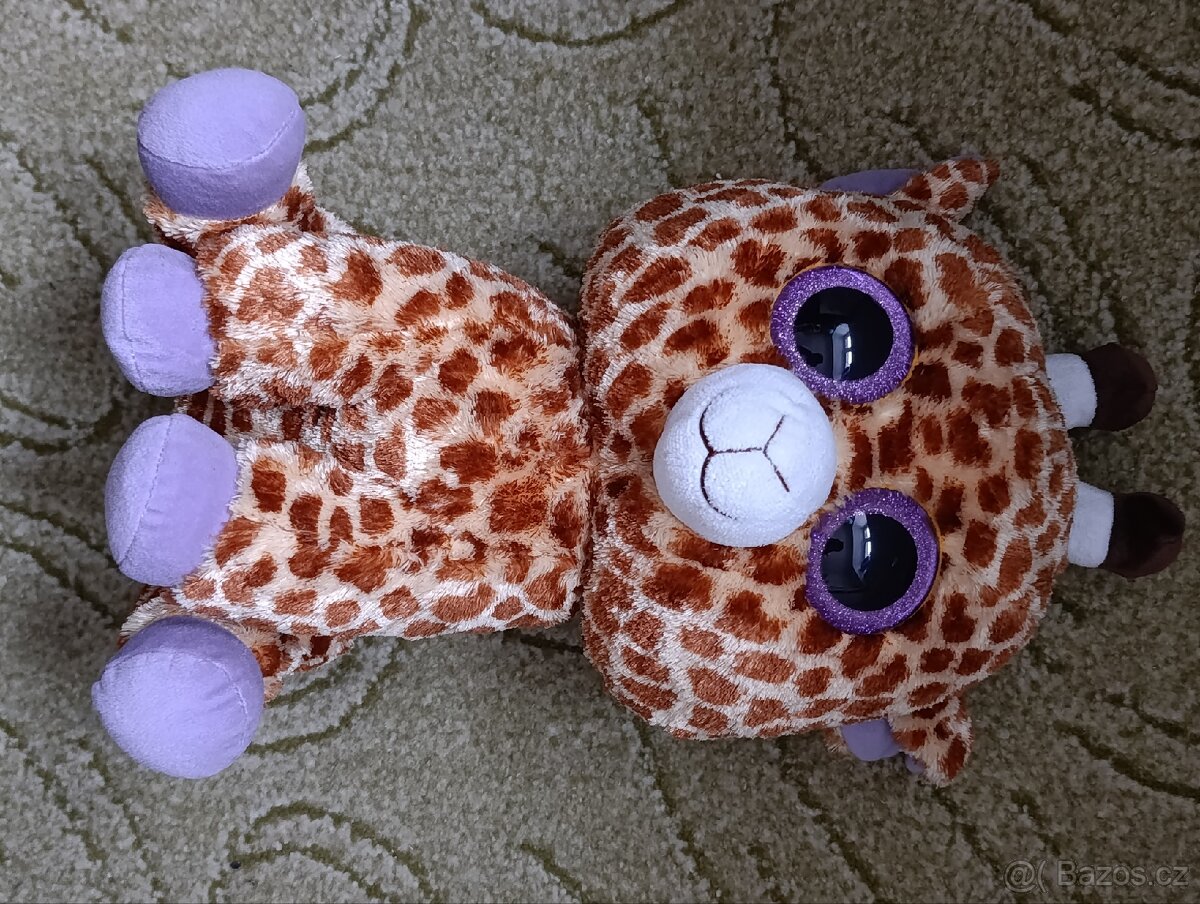 TY Žirafa očka Beanie Boss 42 cm - 2