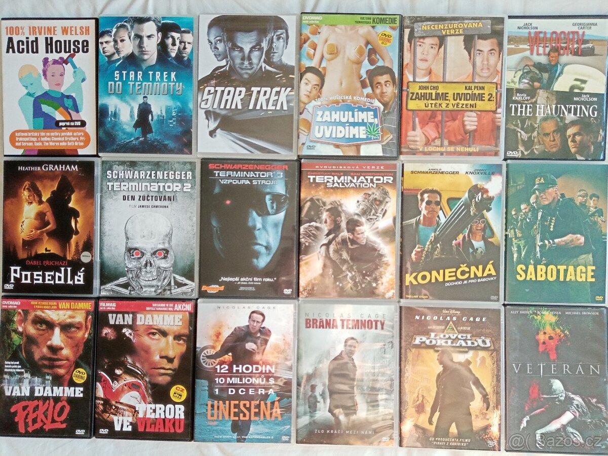 180 DVD chlapských akčních filmů od 66 Kc - 2