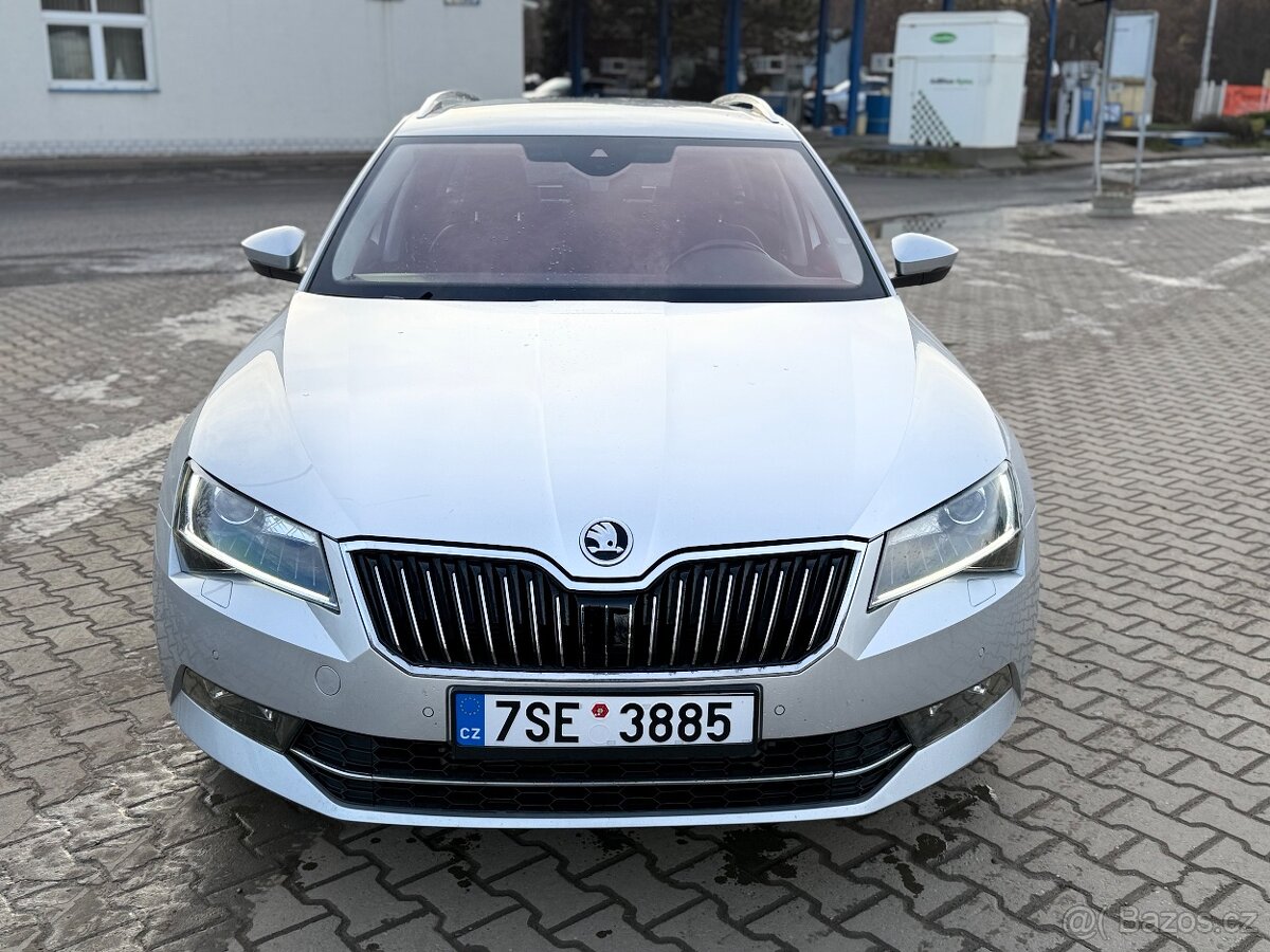 Škoda Superb 4x4 2.0 tdi DSG 2018r L&K combi najeto 196000 - 2