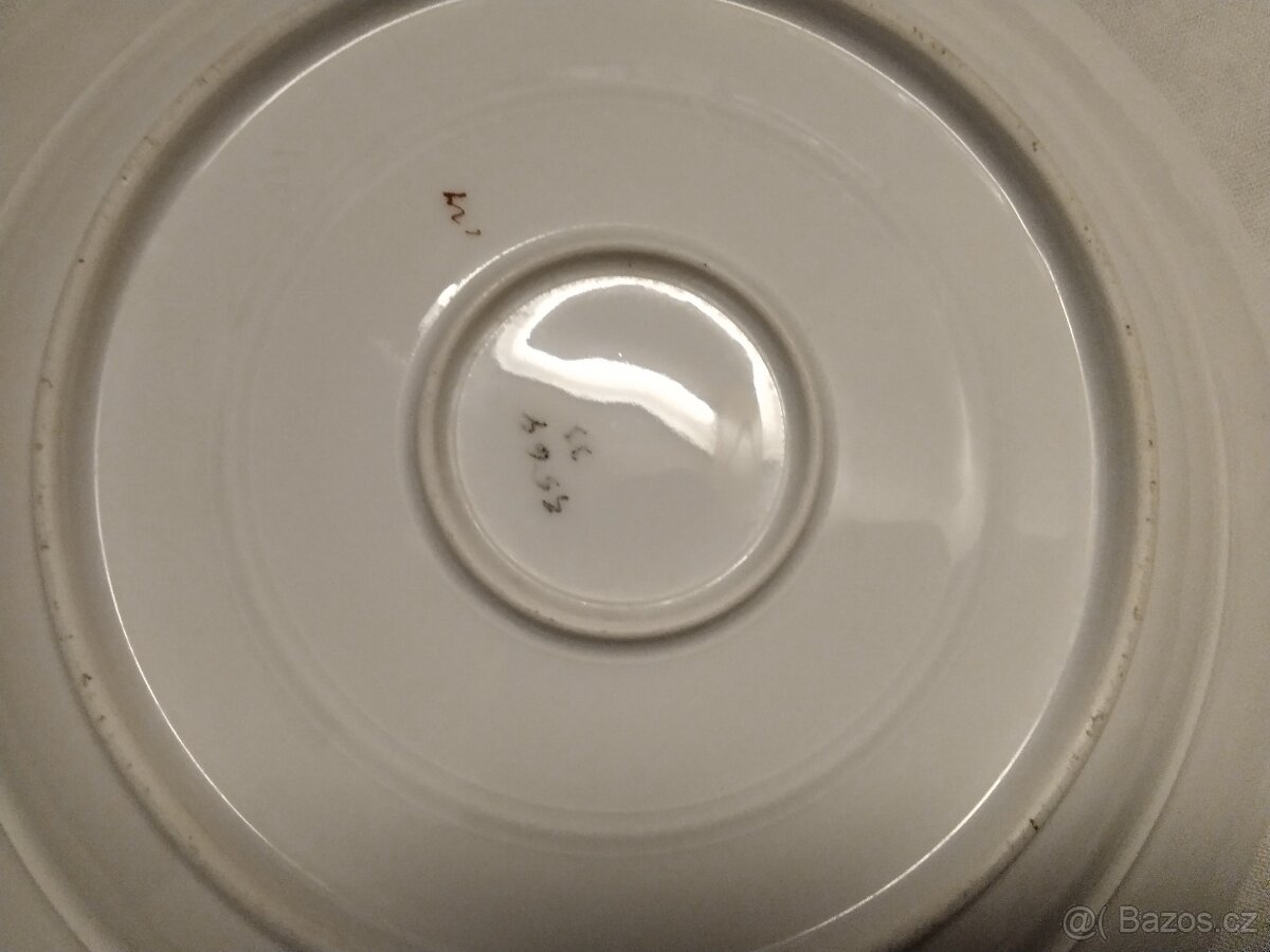 Talíř s poměnkami - velký - 2