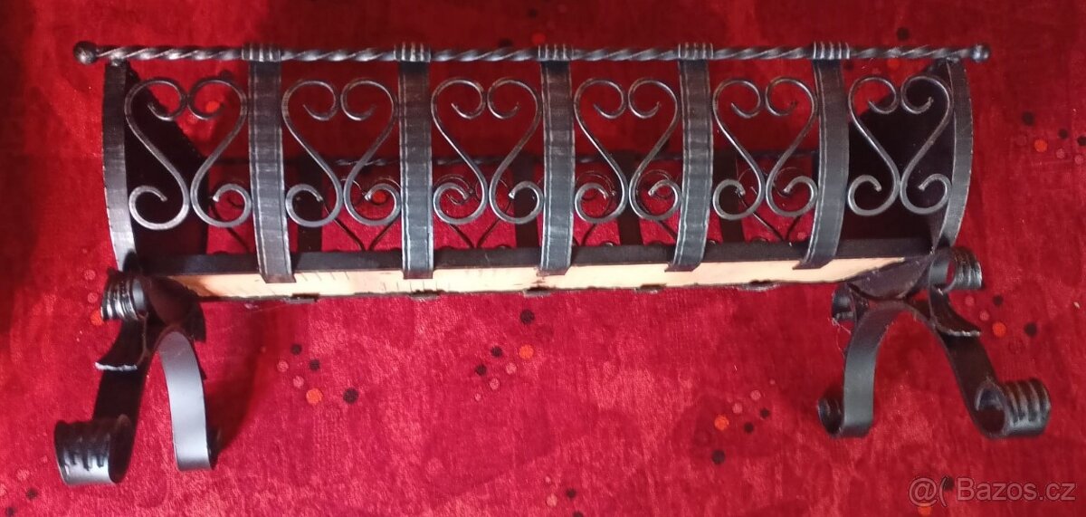 Kovový ozdobný velký rošt např ke krbu - 2
