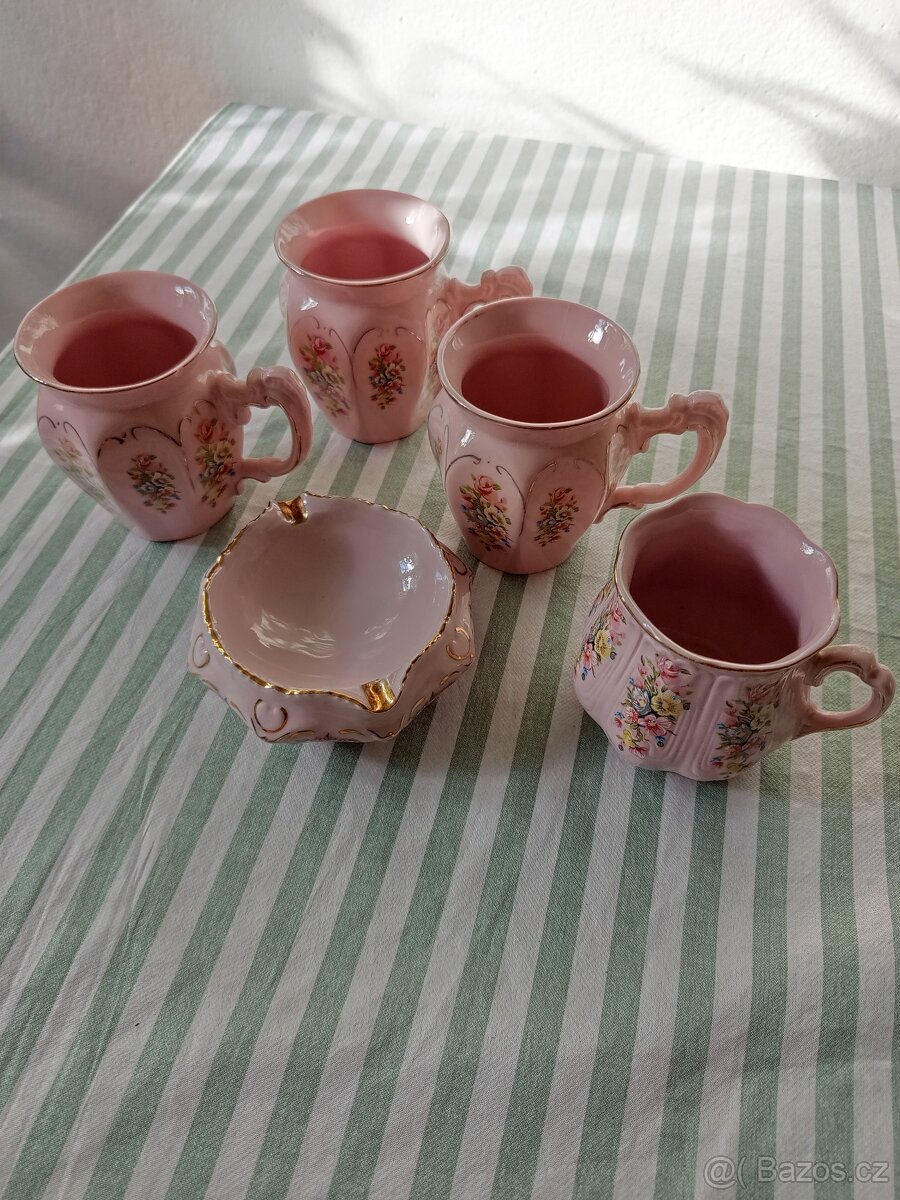 Růžový porcelán H & C - 2