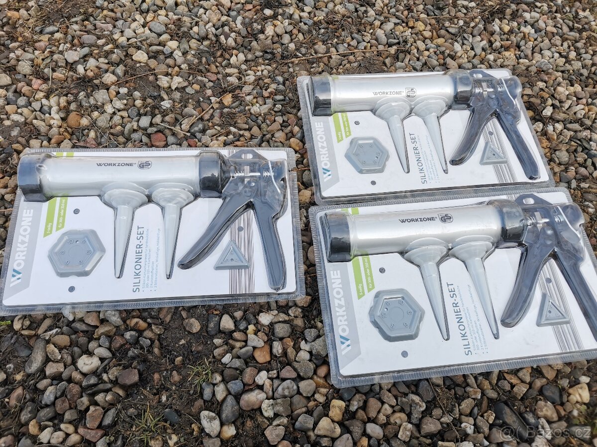 Příruční pistole na silikon a tmely+stěrky - 2