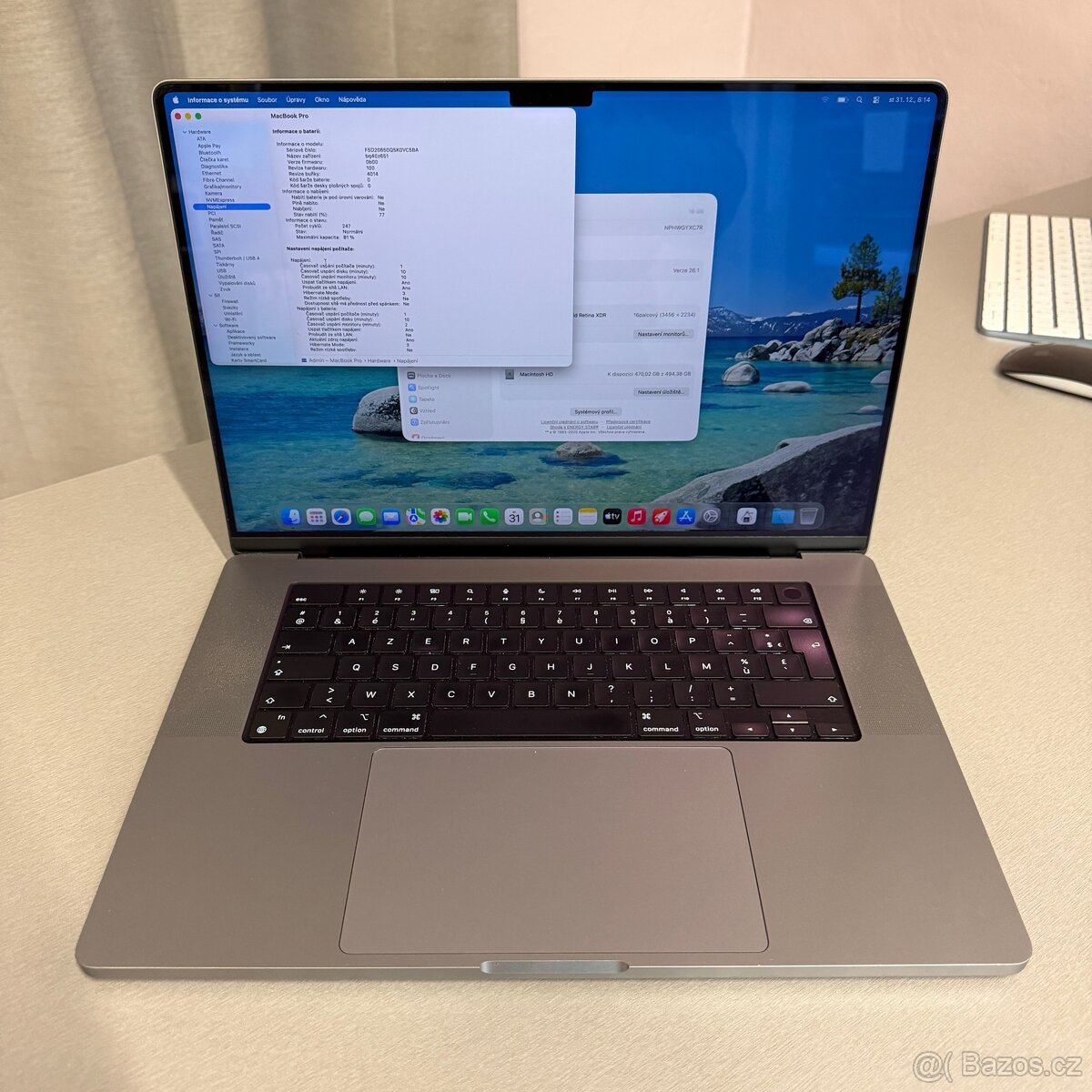 MacBook Pro M1 Pro / 16GB / 512GB, rok záruka - 2