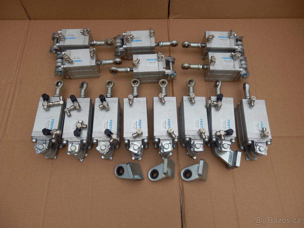 Pneumatický válec dvoučinný. - 2